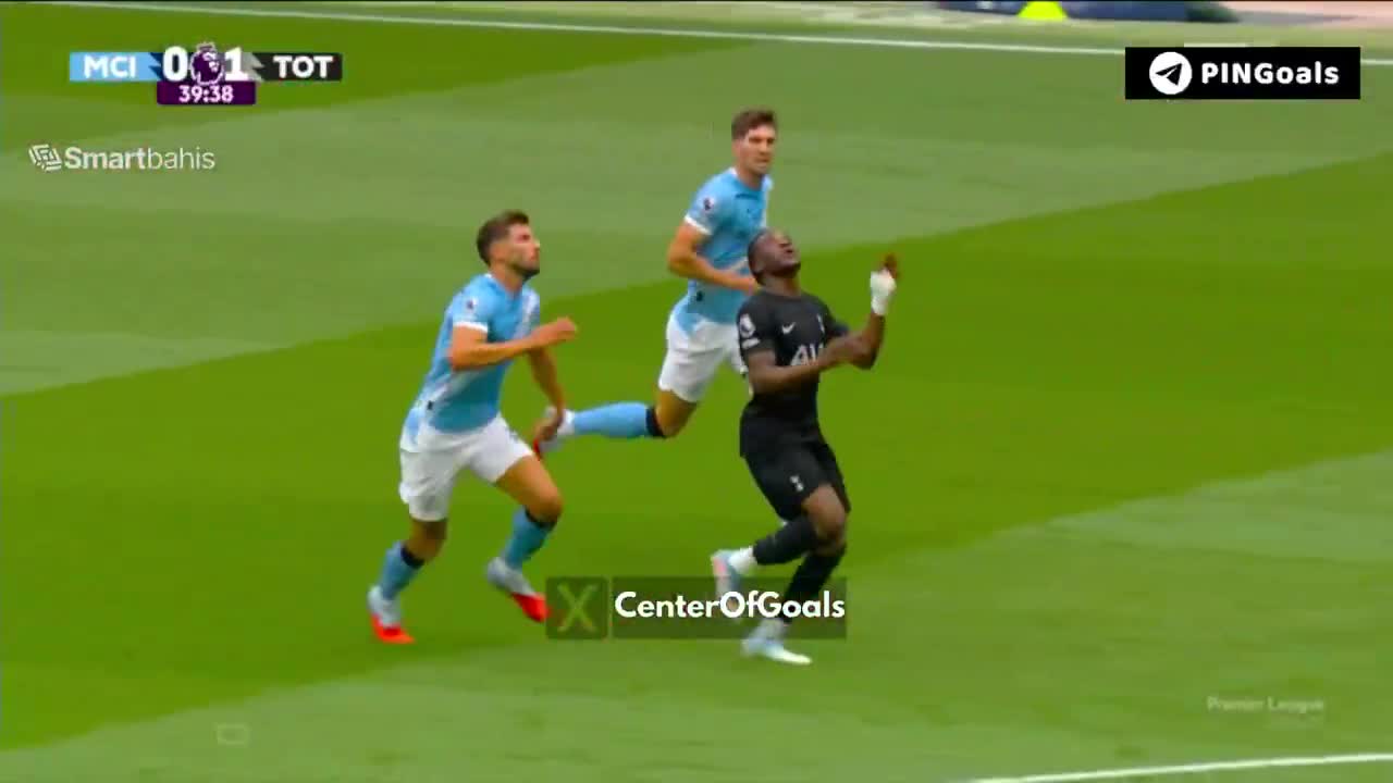 Tottenham penalty shout against Man City