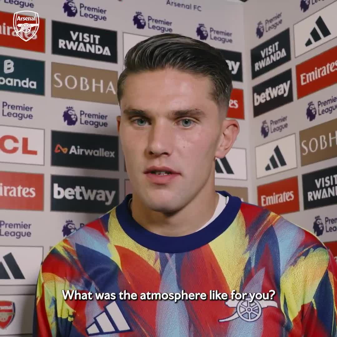 Viktor shares that first Arsenal goal feeling