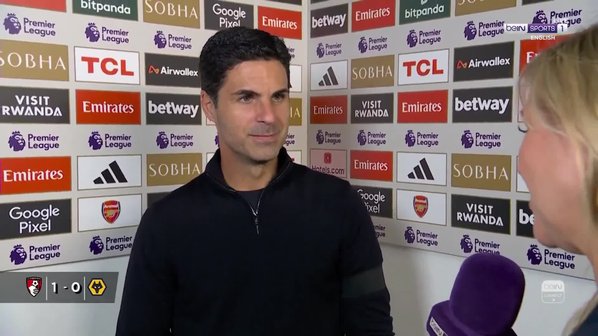 Arteta confirms Eze called him before signing for Spurs.