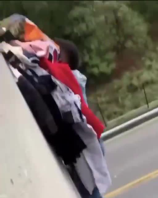 Thief chooses an interesting escape rout...