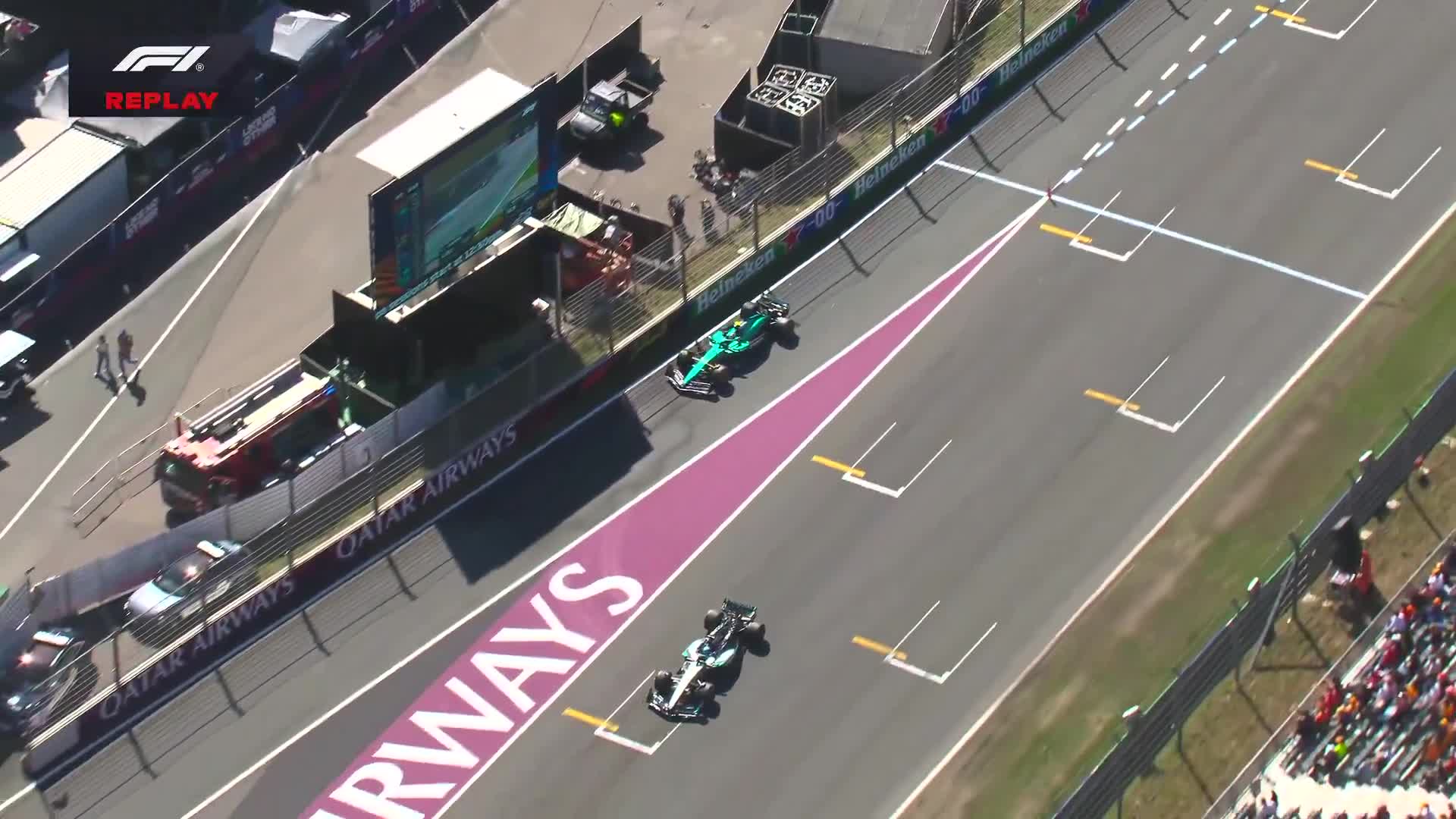 Alonso and Russell almost come together 🎥