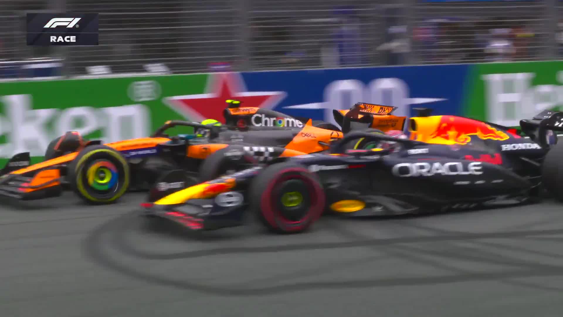 Max Verstappen’s quick start and recovery at Turn 3
