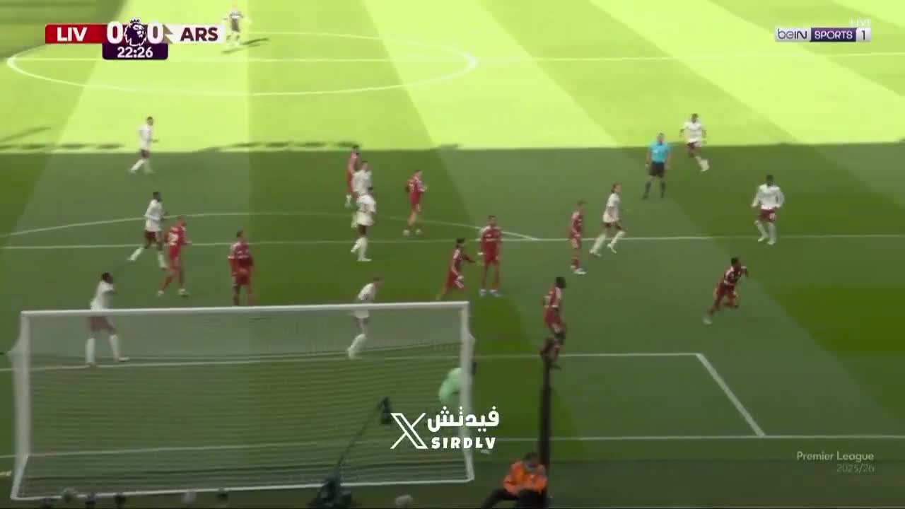 Madueke chance against  Liverpool 23'