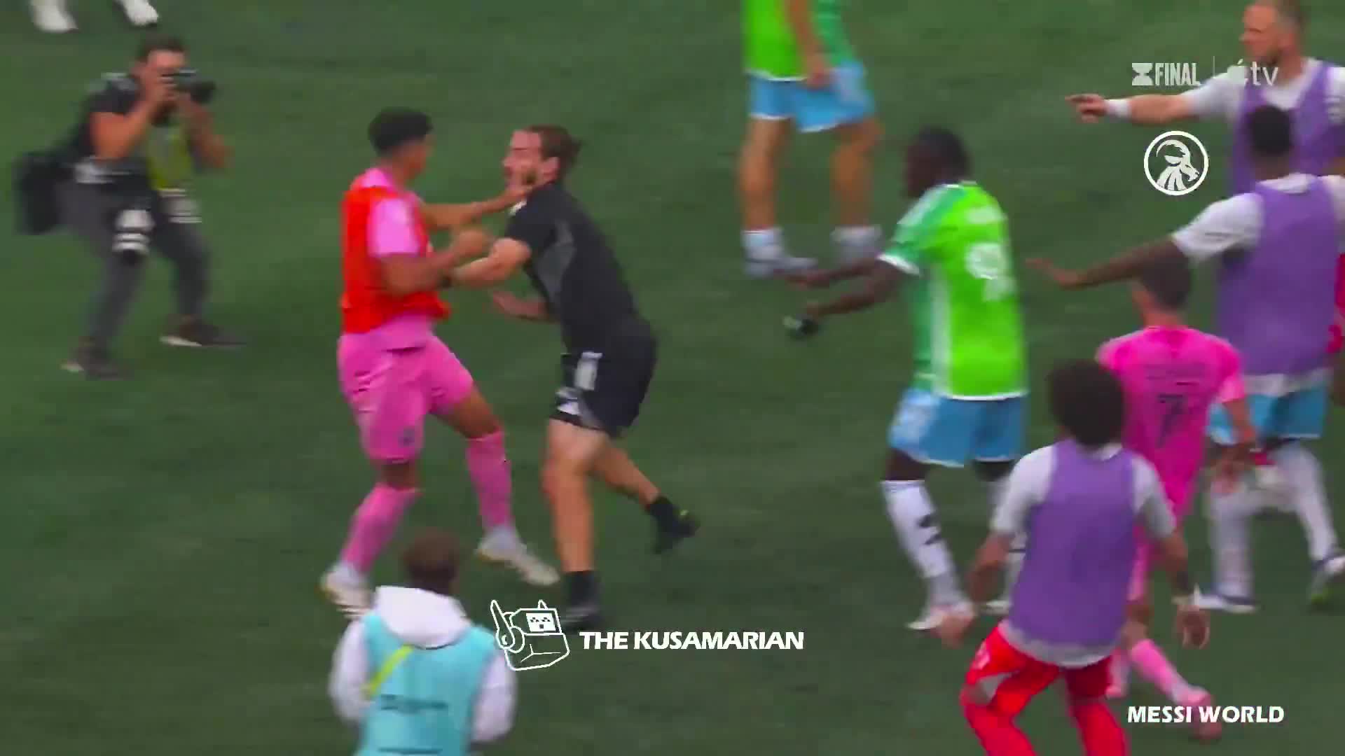 Seattle Sounders vs Inter Miami FC  match altercation