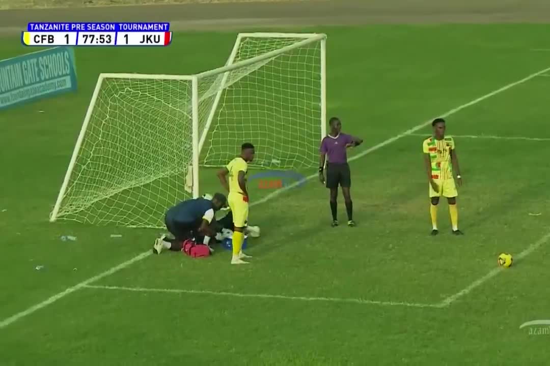 Drama in Tanzania as the game was temporary stopped during the City FC Abuja vs JKU FC match when bees flew over the pitch in the 77th minute