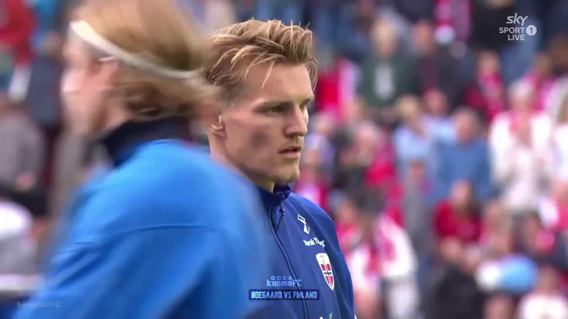 Ødegaard vs Finland Martin played the f...