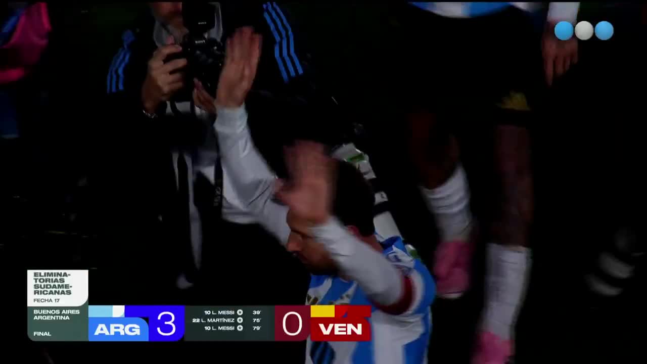 Messi after playing his last official game for Argentina on home soil
