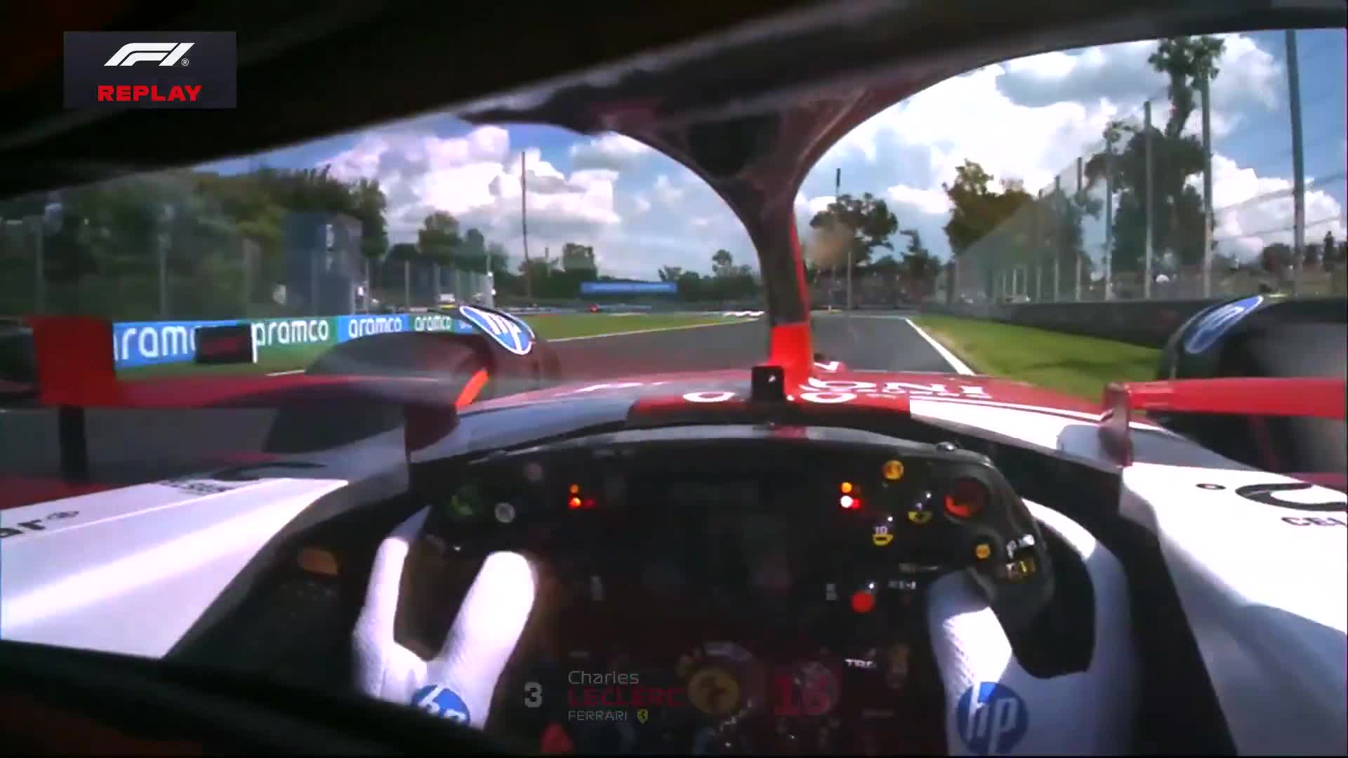 Charles Leclerc overtaking under the red flag was looked at by the stewards but no further action will be taken