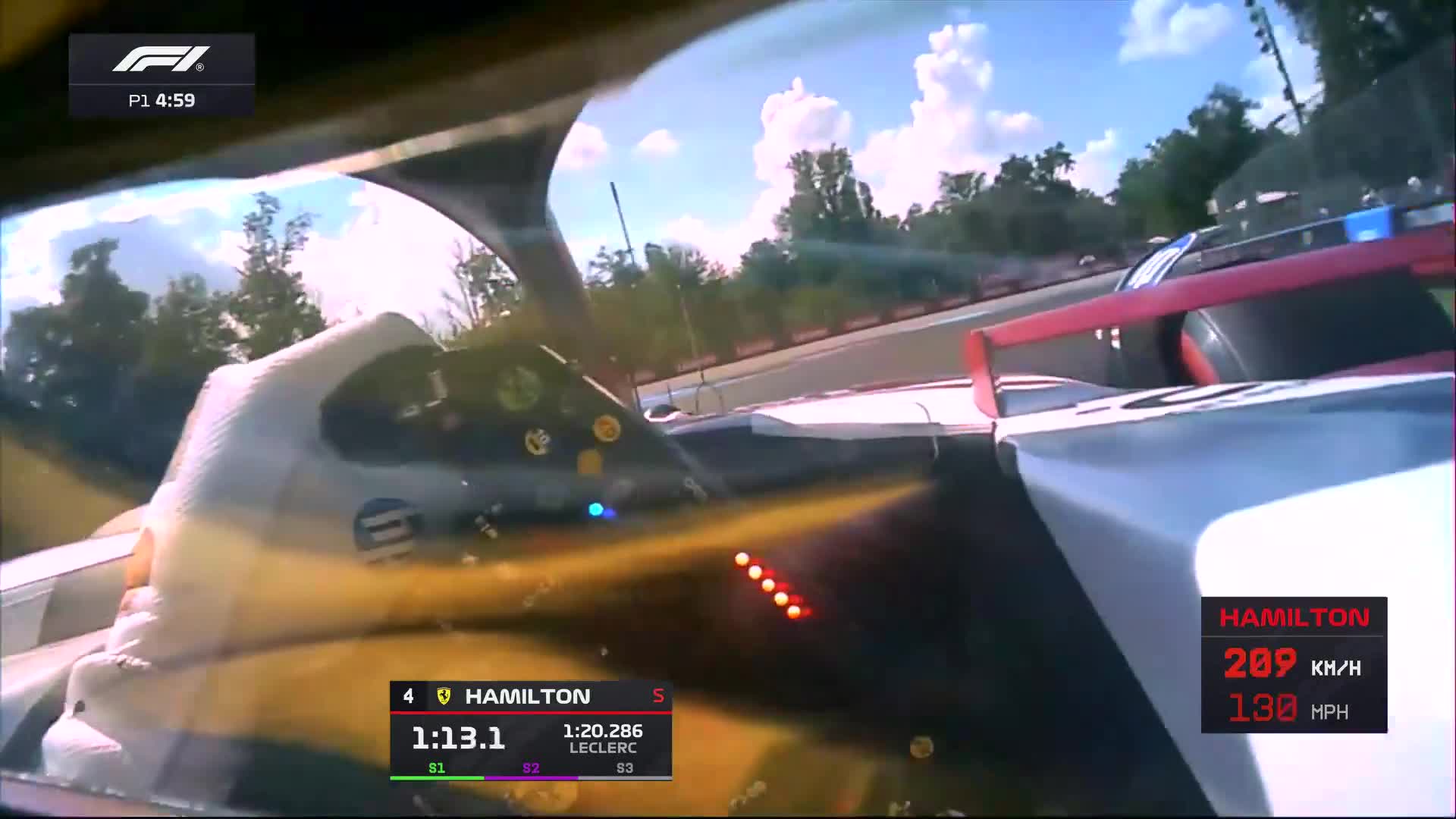 Lewis Hamilton goes fastest