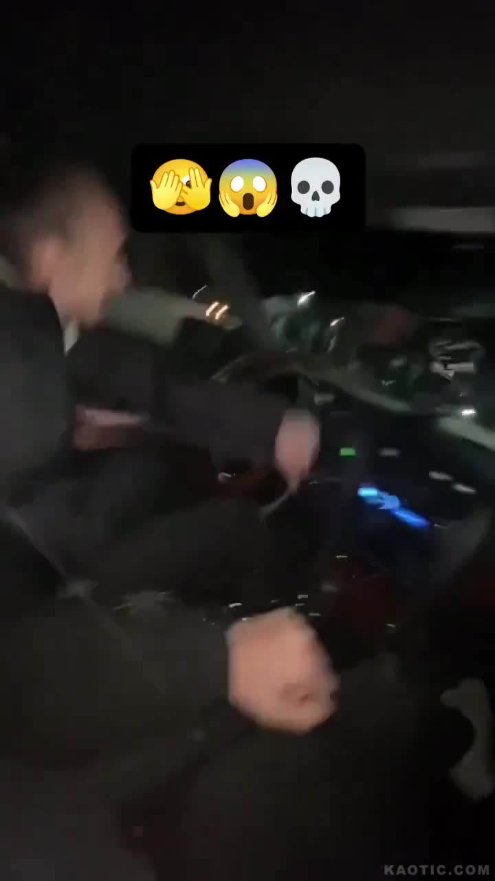 Lost control and hit the crowd...