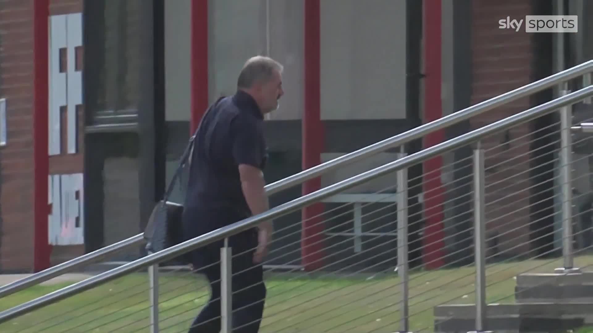 Ange Postecoglou has arrived at Nottingham Forest's training ground after agreeing a deal to become the new head coach