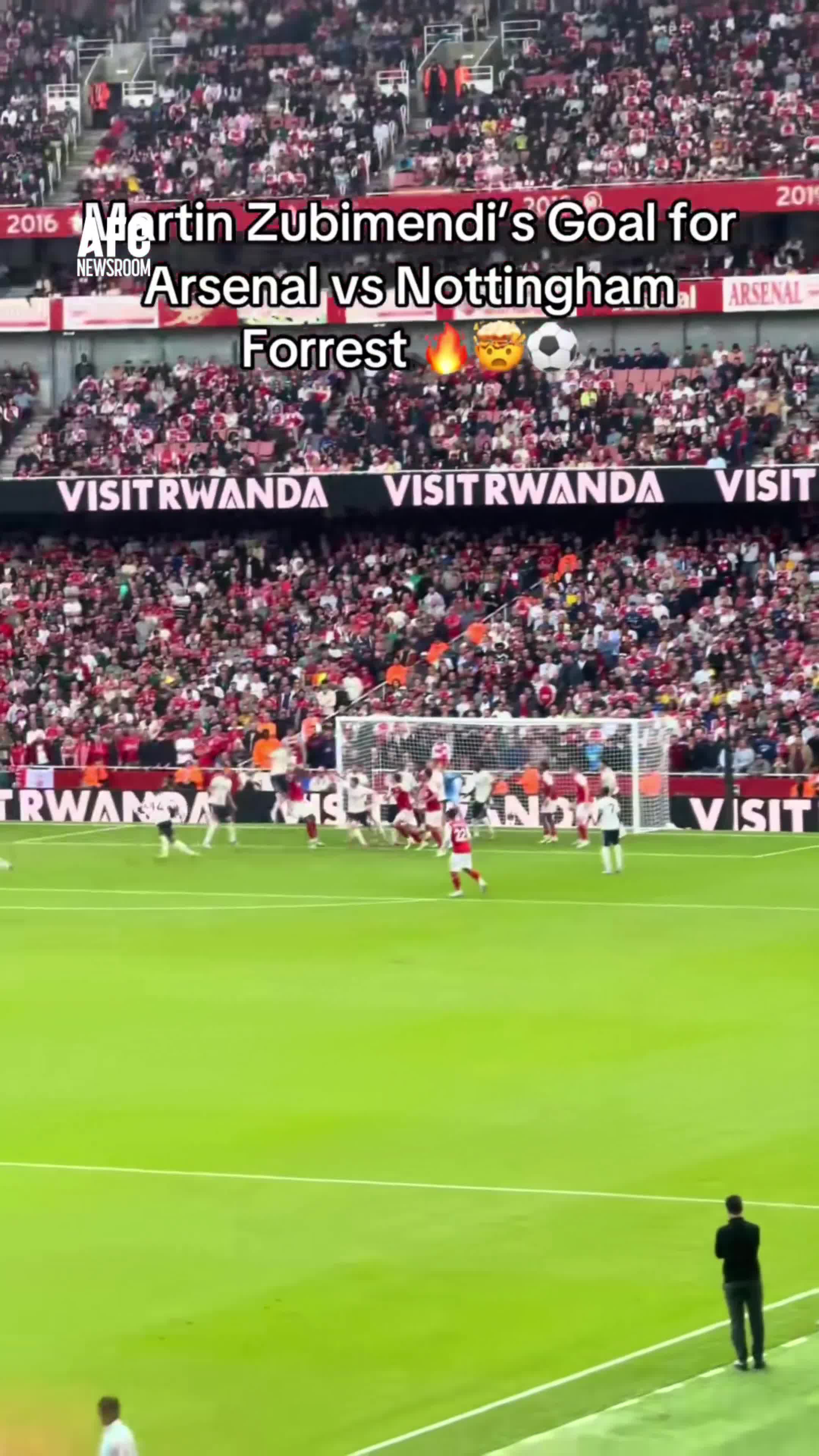 Zubimendi's goal of filming the audience