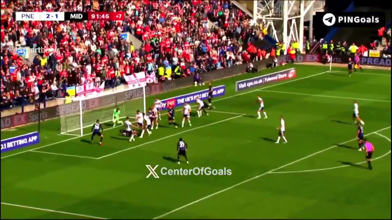 Preston NE 2 - [2]  Middlesbrough - 90+3'
