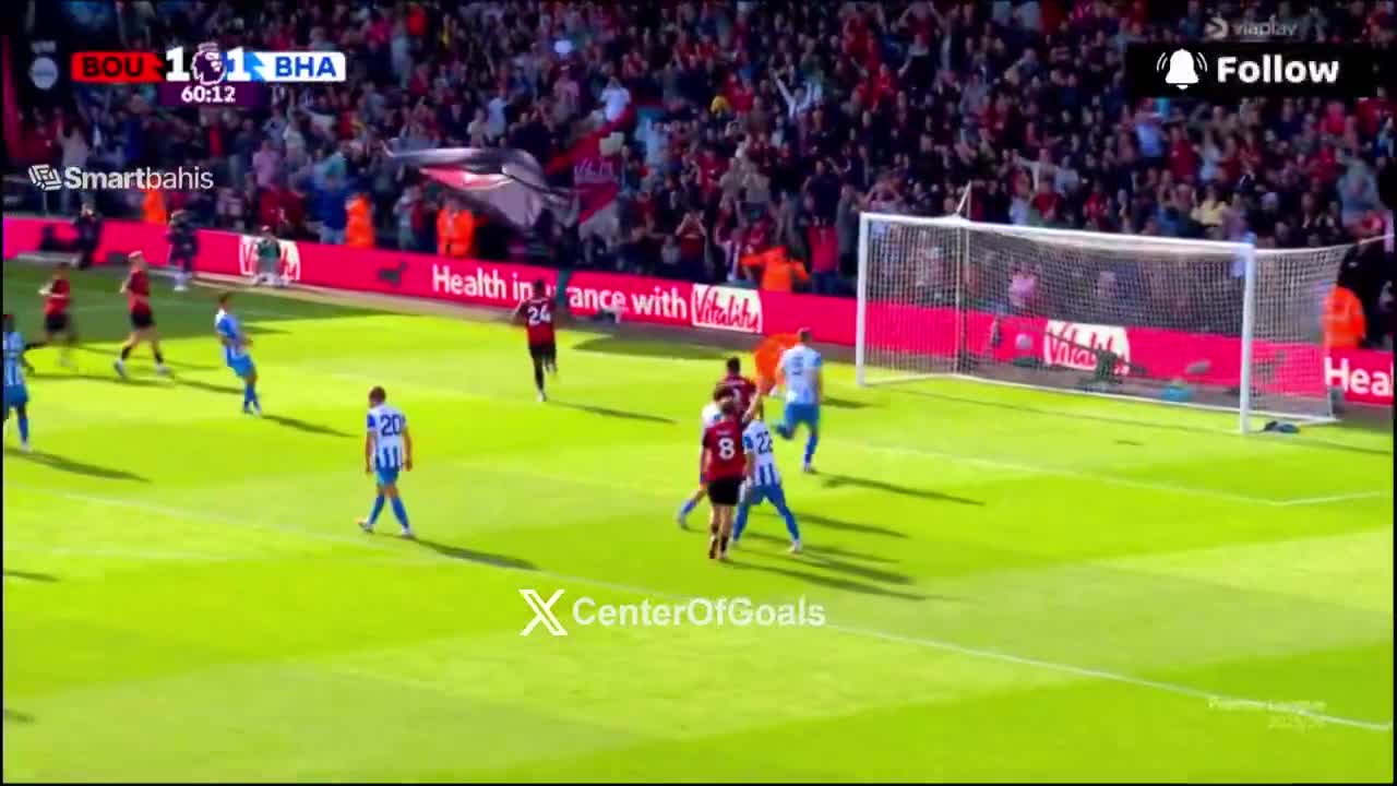 Bournemouth [2]-1 Brighton - Antoine Semenyo 61' (Pen.)