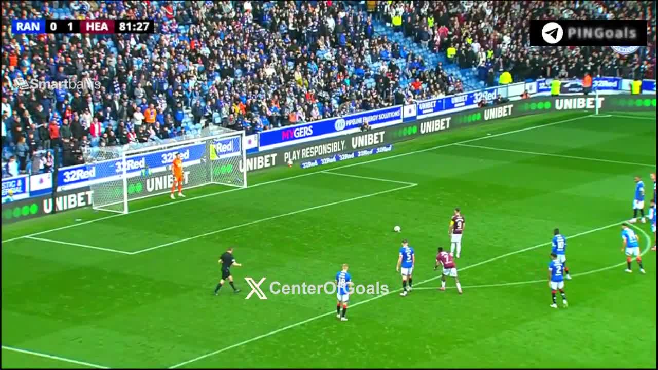 Rangers 0-2 Hearts
