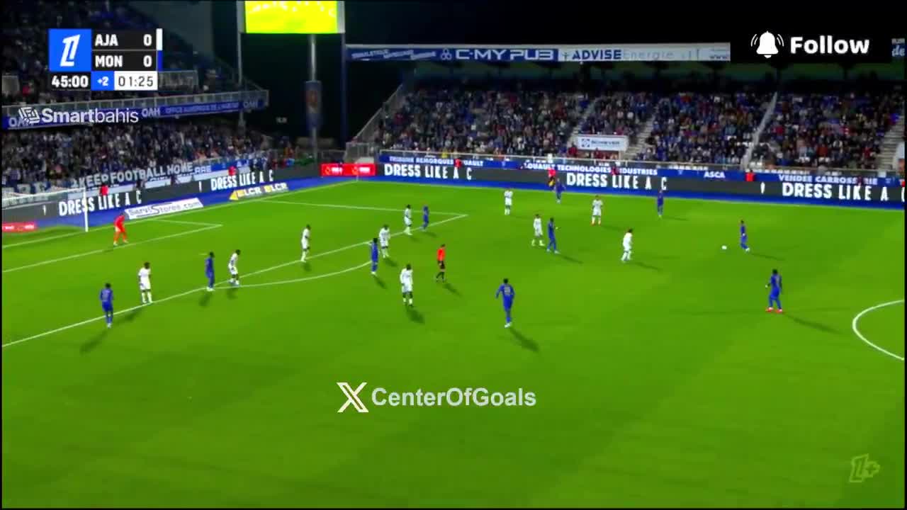 Auxerre 0-1 Monaco