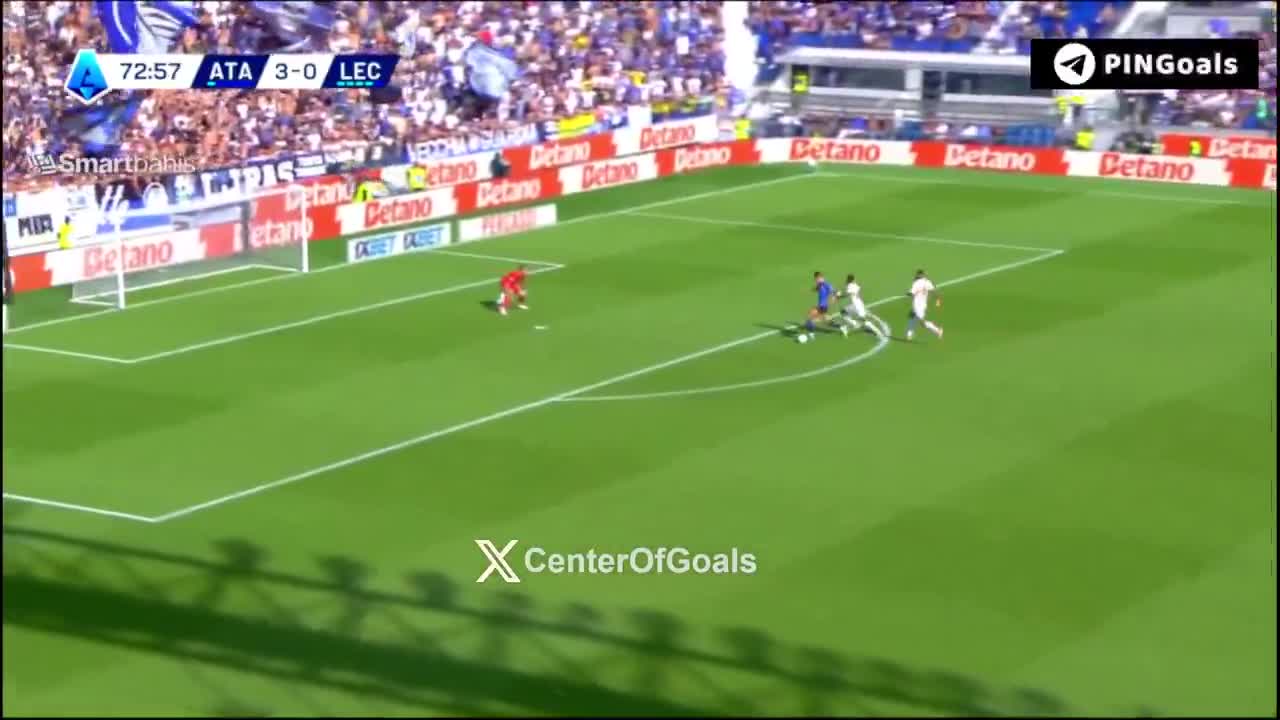 Atalanta 4 - 0 Lecce - Charles De Ketelaere 74'