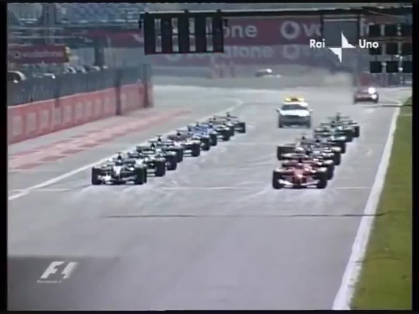 Schumacher maintains lead after Montoya’s overtaking attempt at Monza 2003 (2)
