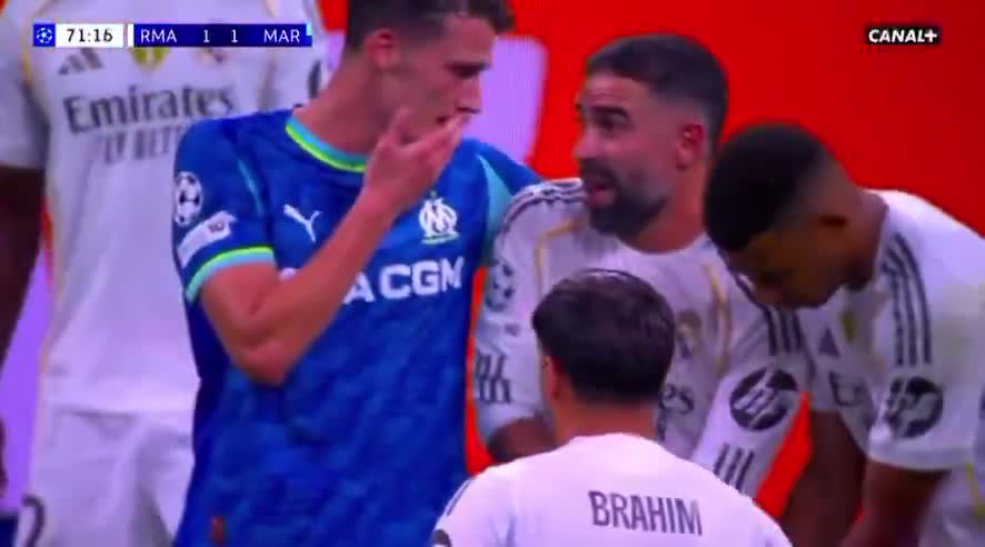 In the Real Madrid vs. Marseille match