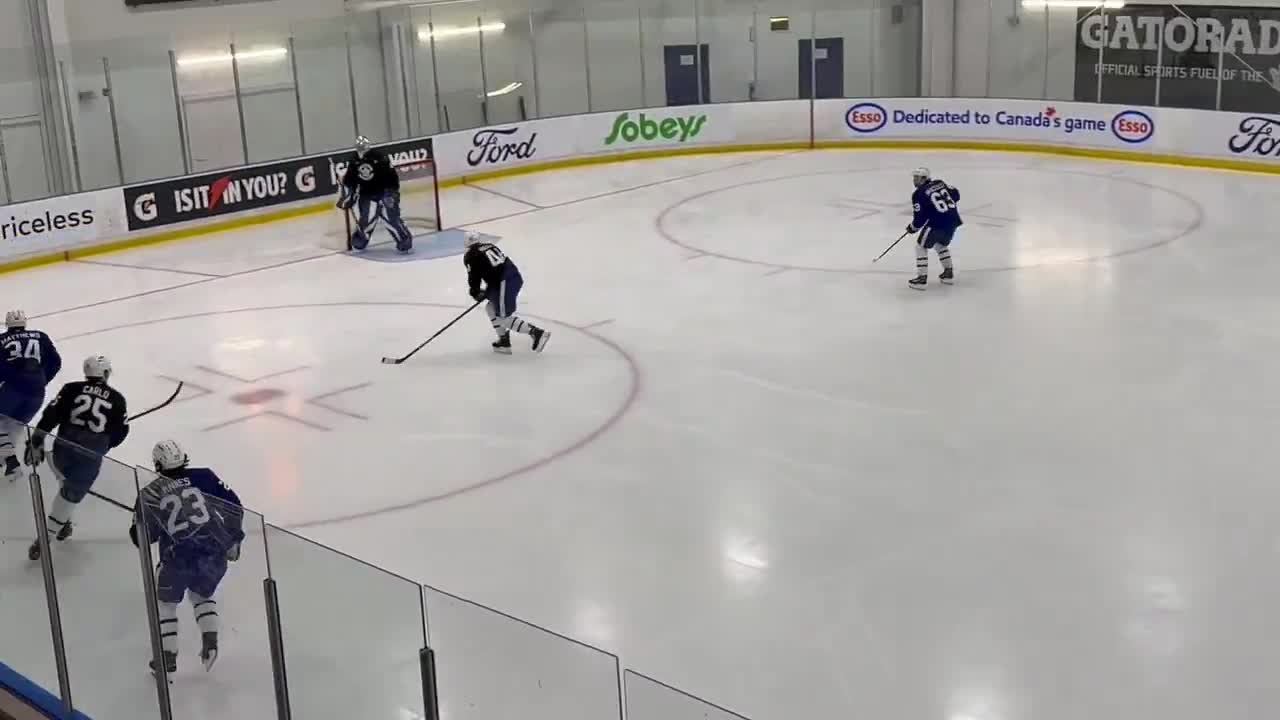 Matias Maccelli getting the first look with Auston Matthews & Matthew Knies on Toronto’s top line