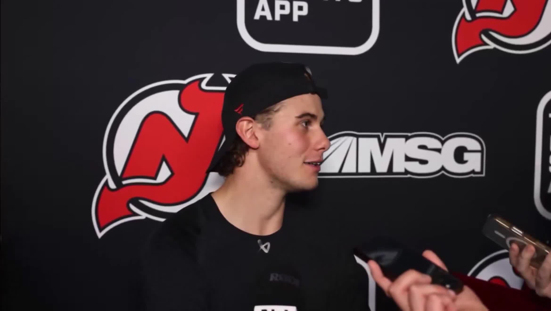 Jack Hughes is already in mid-season form with his answers