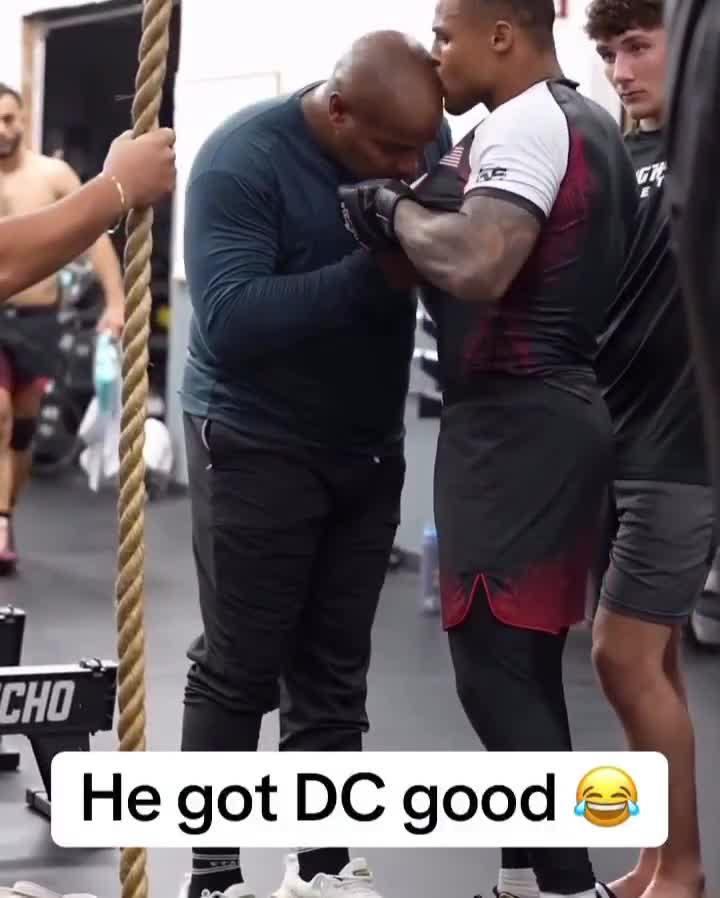 Daniel Cormier got pranked in the gym again.