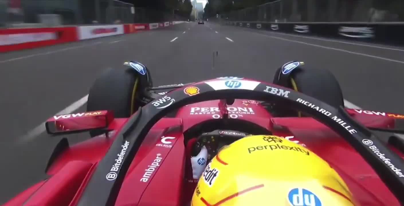 Hamilton slowed down to give way.