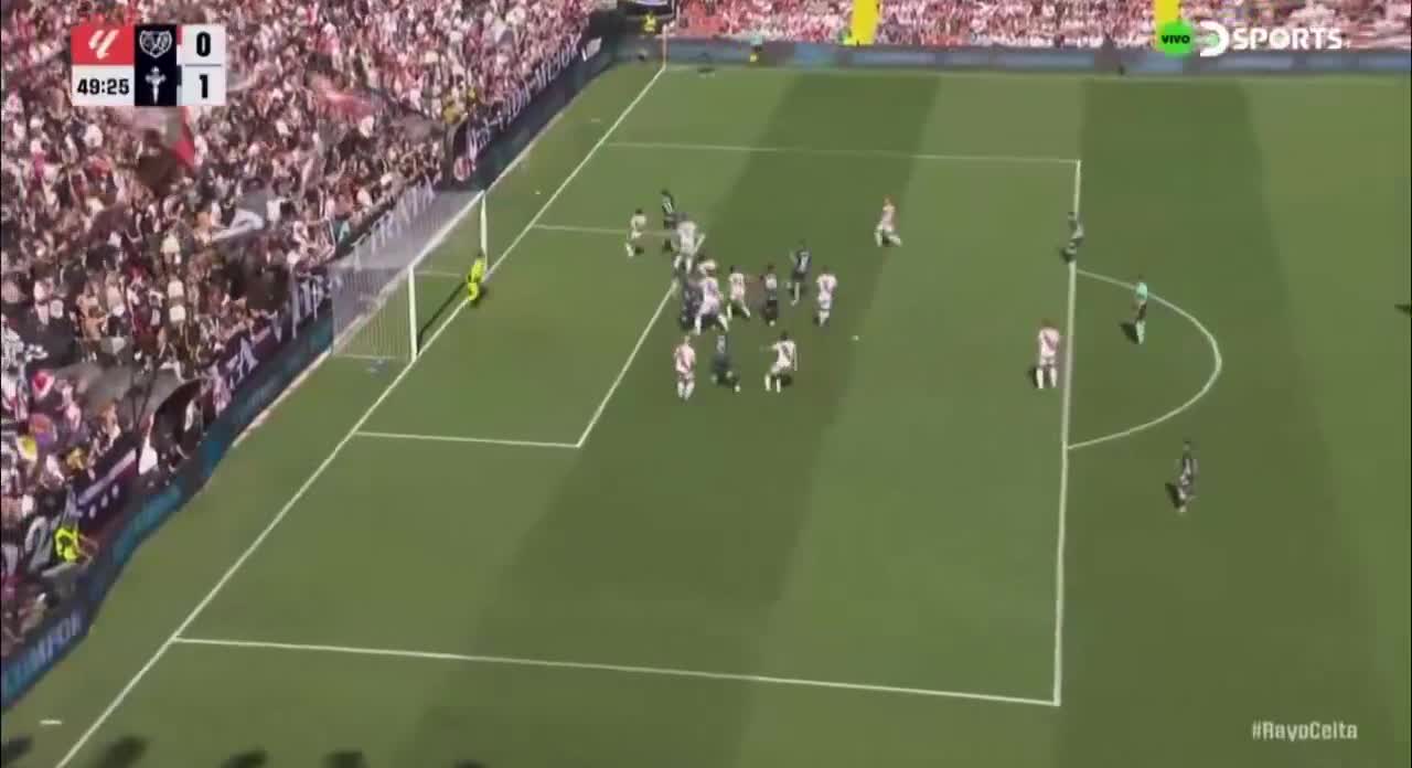 Rayo Vallecano 0 - 1 Celta Vigo - Borja Iglesias 50'