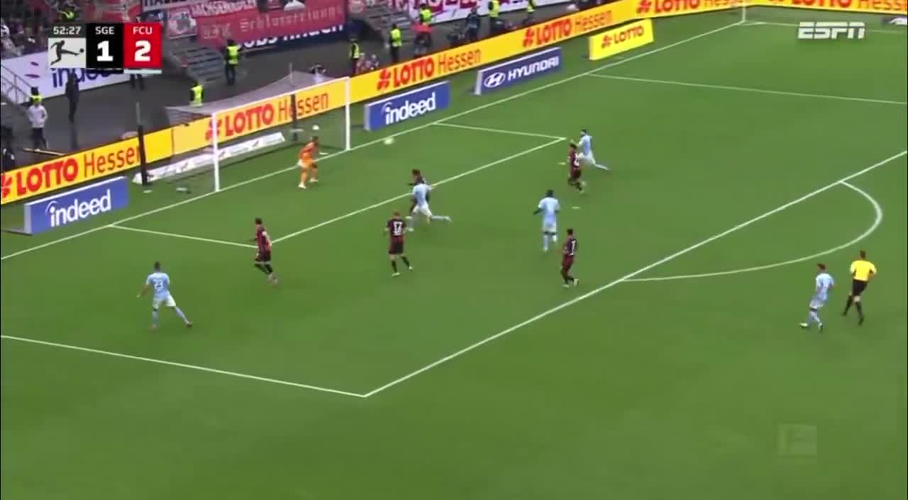 Eintracht Frankfurt 1 - [3] Union Berlin - Oliver Burke 53'