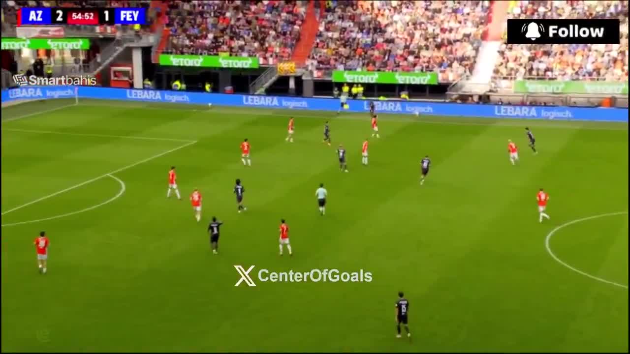 AZ Alkmaar 2-[2]  Feyenoord - Jordan Bos 56'