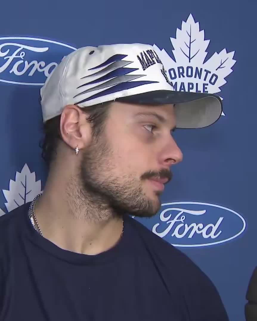 Auston Matthews said there’s about two weeks till all Mitch Marner questions have to stop