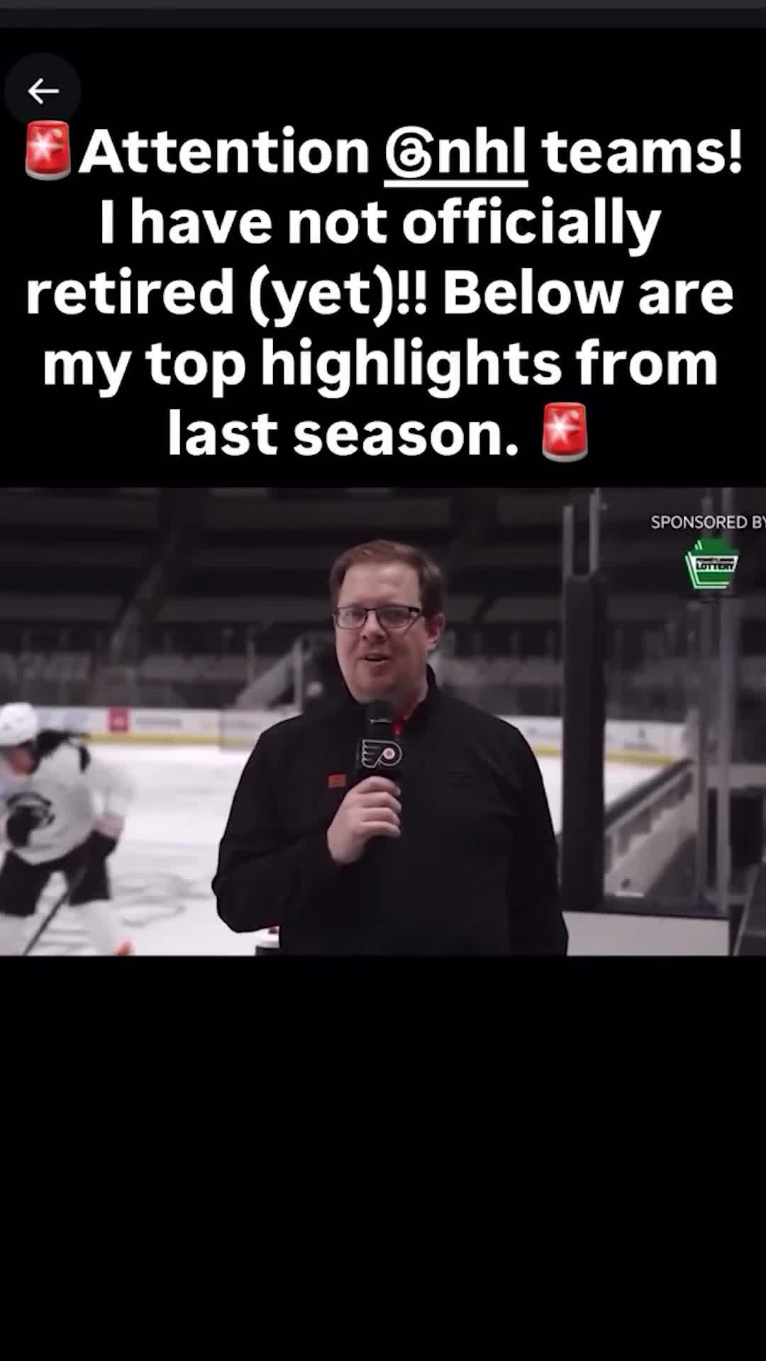 Free agent Erik Johnson posted a “highlight reel” on his Instagram story for interested NHL teams