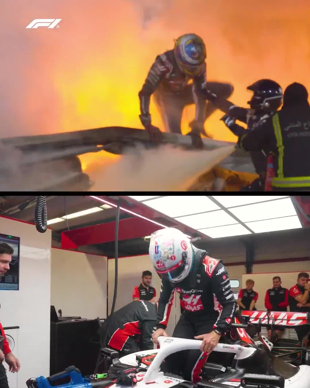 Romain Grosjean returns to the F1 cockpit for the first time since his accident five years ago