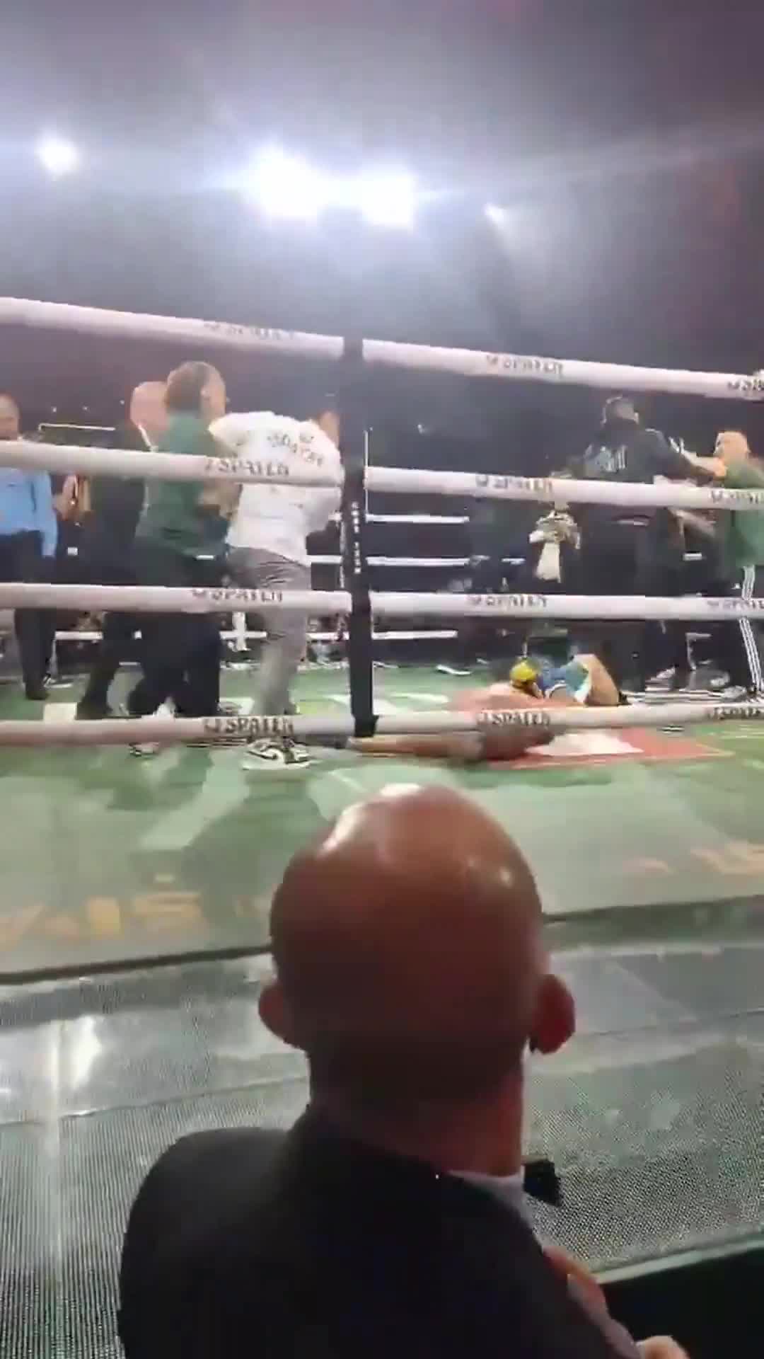 This angle of Wanderlei Silva getting knocked out in a post-fight brawl