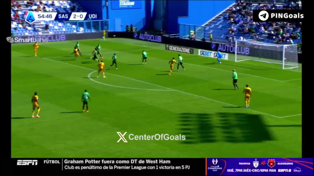 Sassuolo 2 - [1] Udinese - Keinan Davis 55'
