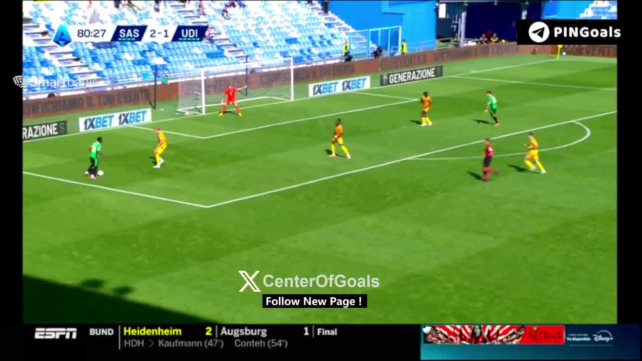 Sassuolo [3] - 1 Udinese - Edoardo Iannoni 81'
