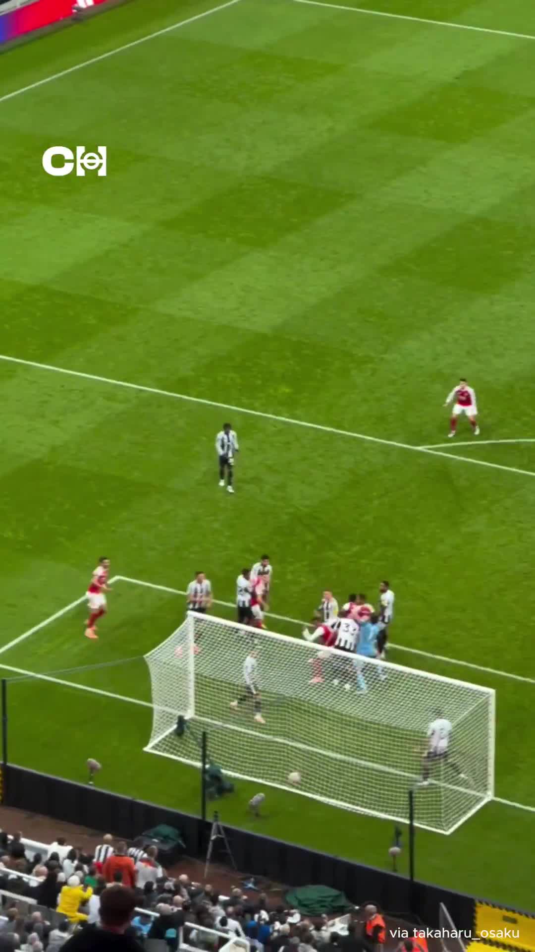 Check out this brand new angle of Gabriel Magalhães’ winner against Newcastle from the Arsenal fans point of view.