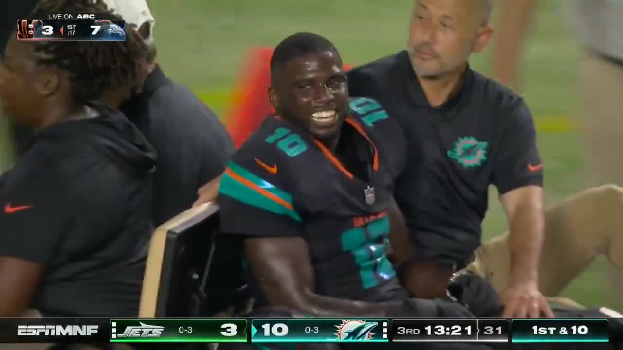 Only the Dolphins could make a player be happy to be done for the season