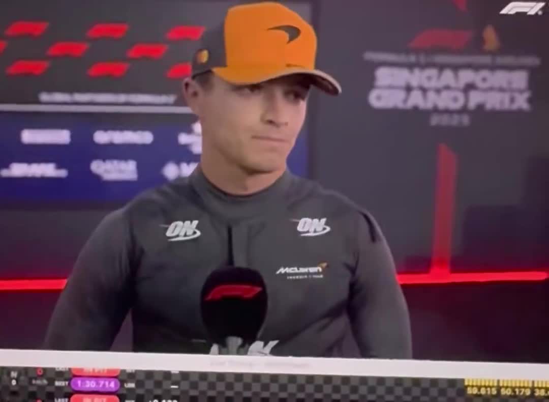 Bruh Lando clearly just said he lost all feel he had with car last year here and he’s just gonna wing it for the race
