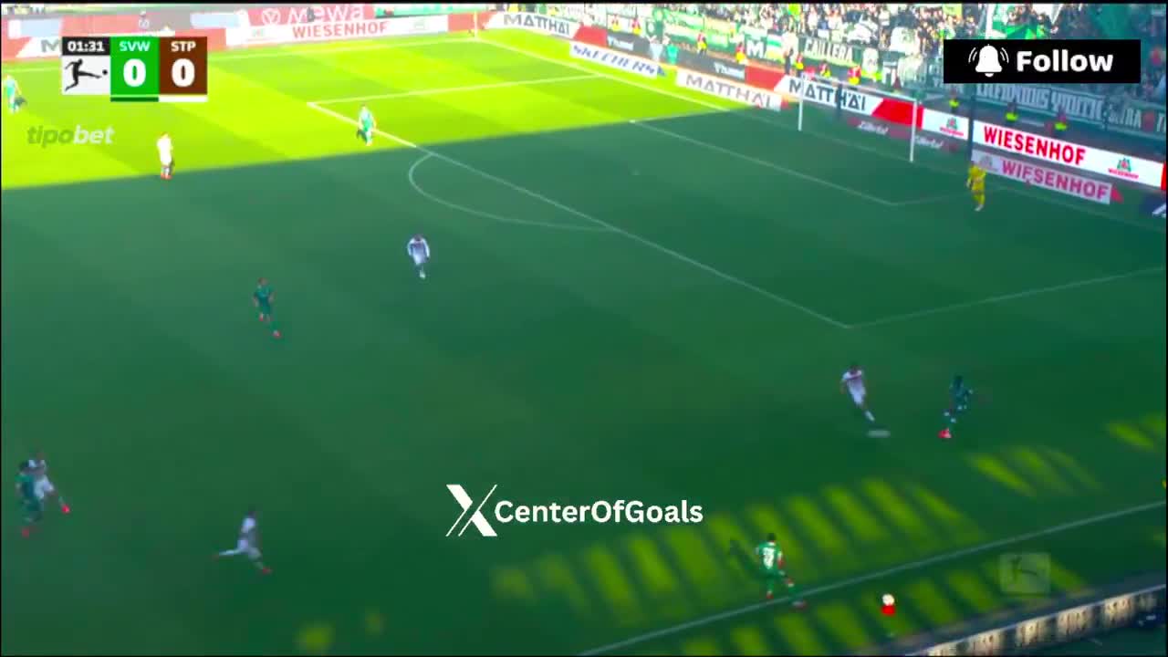 Werder Bremen 1 - 0 St. Pauli - Samuel Mbangula 2'