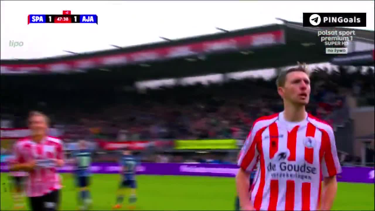Sparta Rotterdam [1] - 1 Ajax - Tobias Lauritsen 45+3'