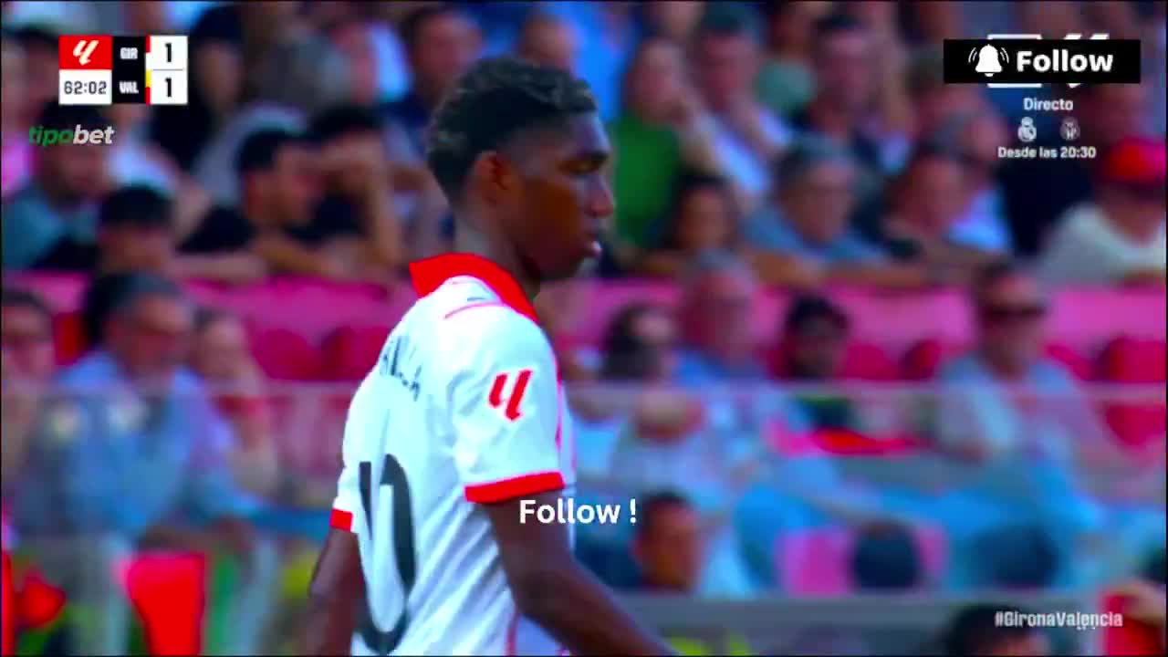 Girona [2] - 1 Valencia - Martinez Arnau 63'