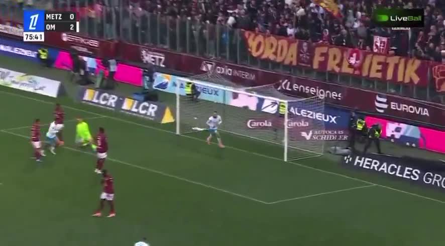 Metz 0 - 3 Marseille - Amine Gouiri 76'