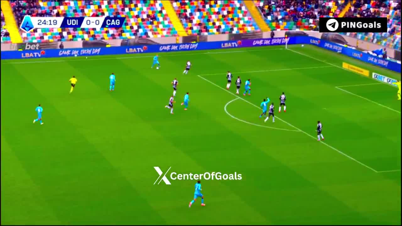 Udinese 0 - 1 Cagliari - Gennaro Borrelli 25'