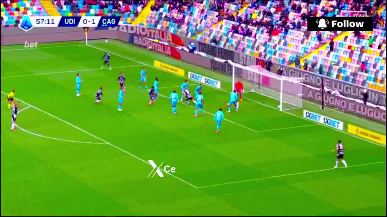 Udinese [1] - 1 Cagliari - Christian Kabasele 58'