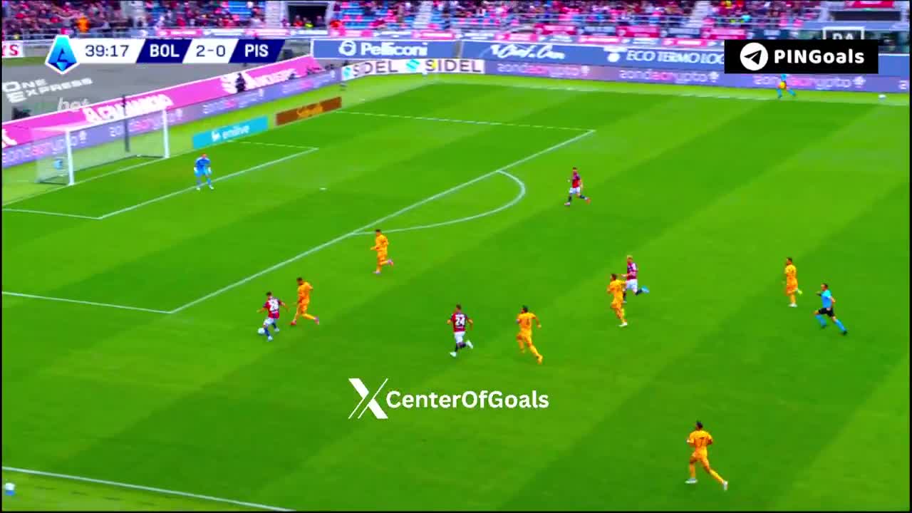 Bologna 3 - 0 Pisa - Riccardo Orsolini 40'