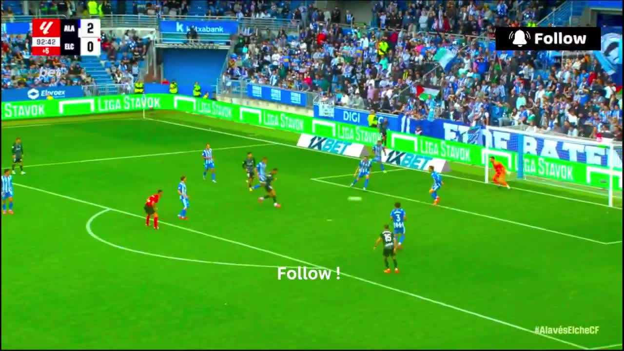 Alaves 2 - [1] Elche - André Silva 90' +3