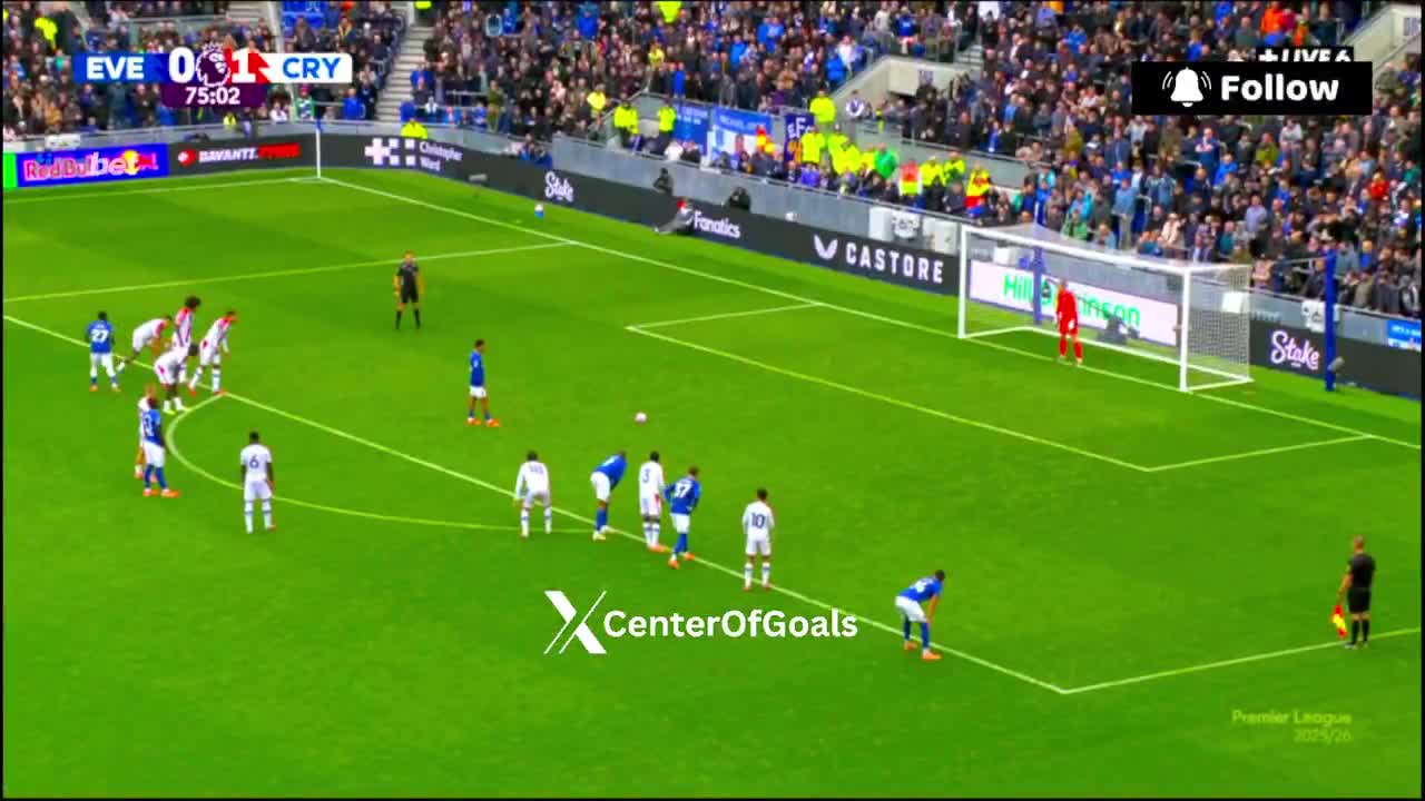 Everton [1] - 1 Crystal Palace - Iliman Ndiaye 75'