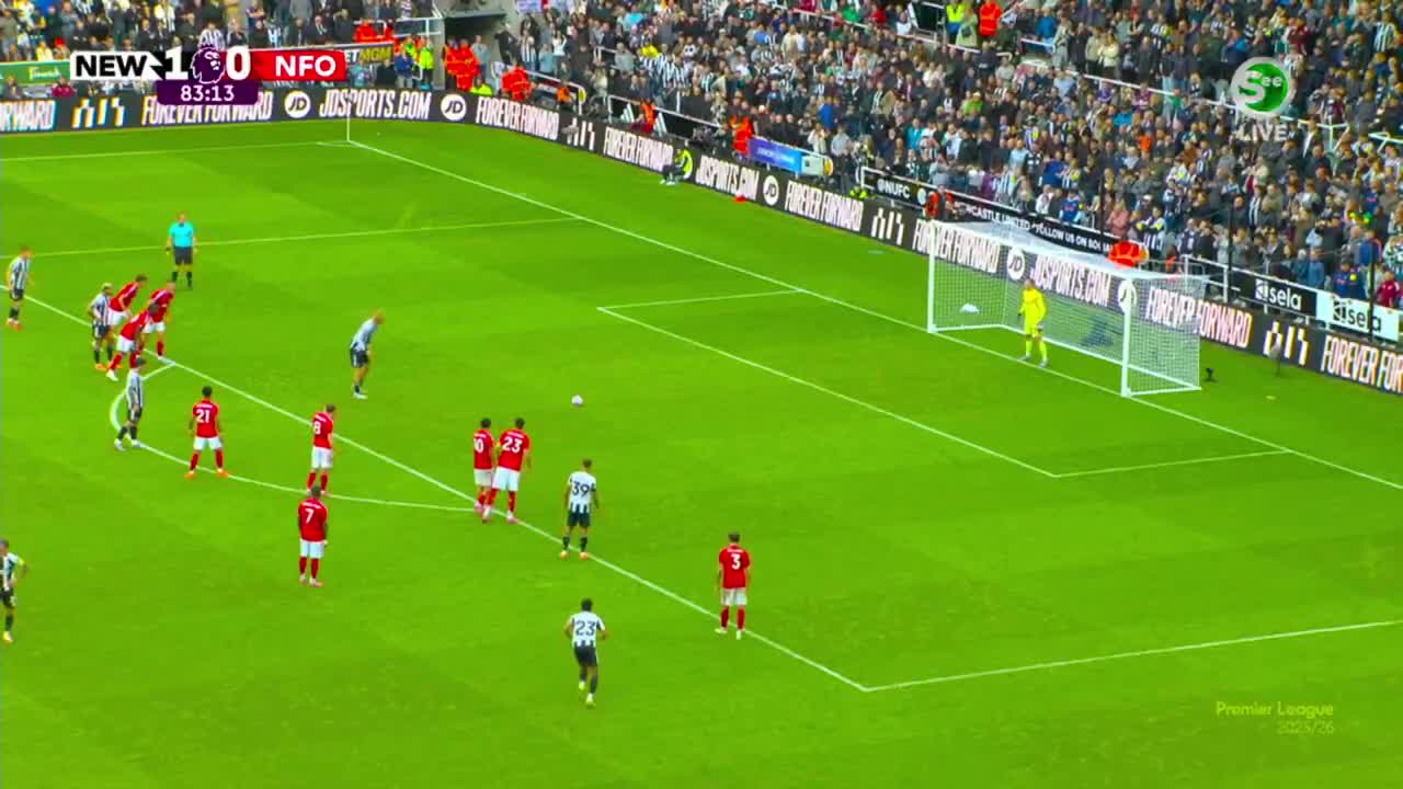 Newcastle United 2 - 0 Nottingham Forest - Nick Woltemade 84'