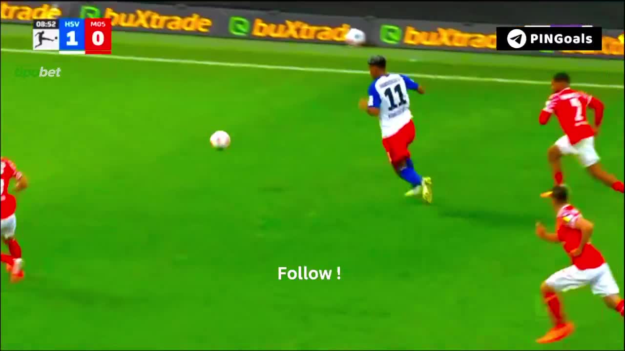 Hamburg 2 - 0 Mainz - Rayan Philippe 10'